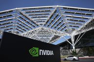 An exterior view of the NVIDIA headquarters.